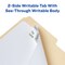 Avery Ultra Tabs, File Tabs, 3" x 1.5", 2-Side Writable, White, 24 Tabs Per Pack, 2-Pack, 48 Self Adhesive Tabs Total (34777)